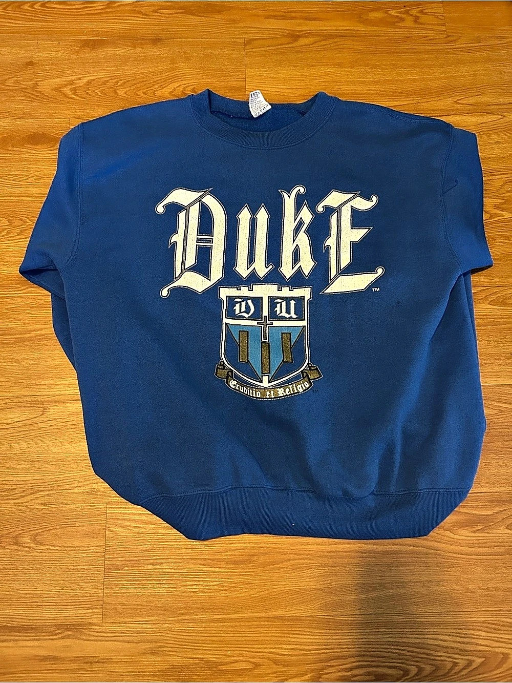 Salt Sand Duke Graphic Sweatshirt in Blue Size XL